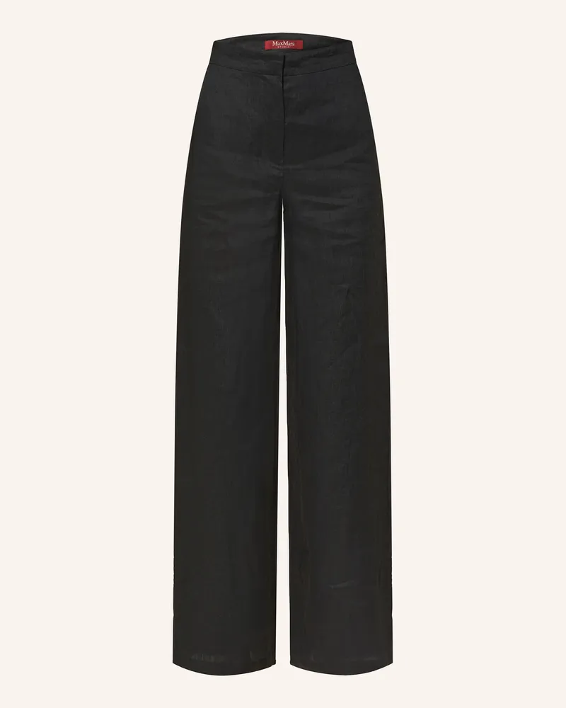Max Mara Leinenhose GARIBO Schwarz