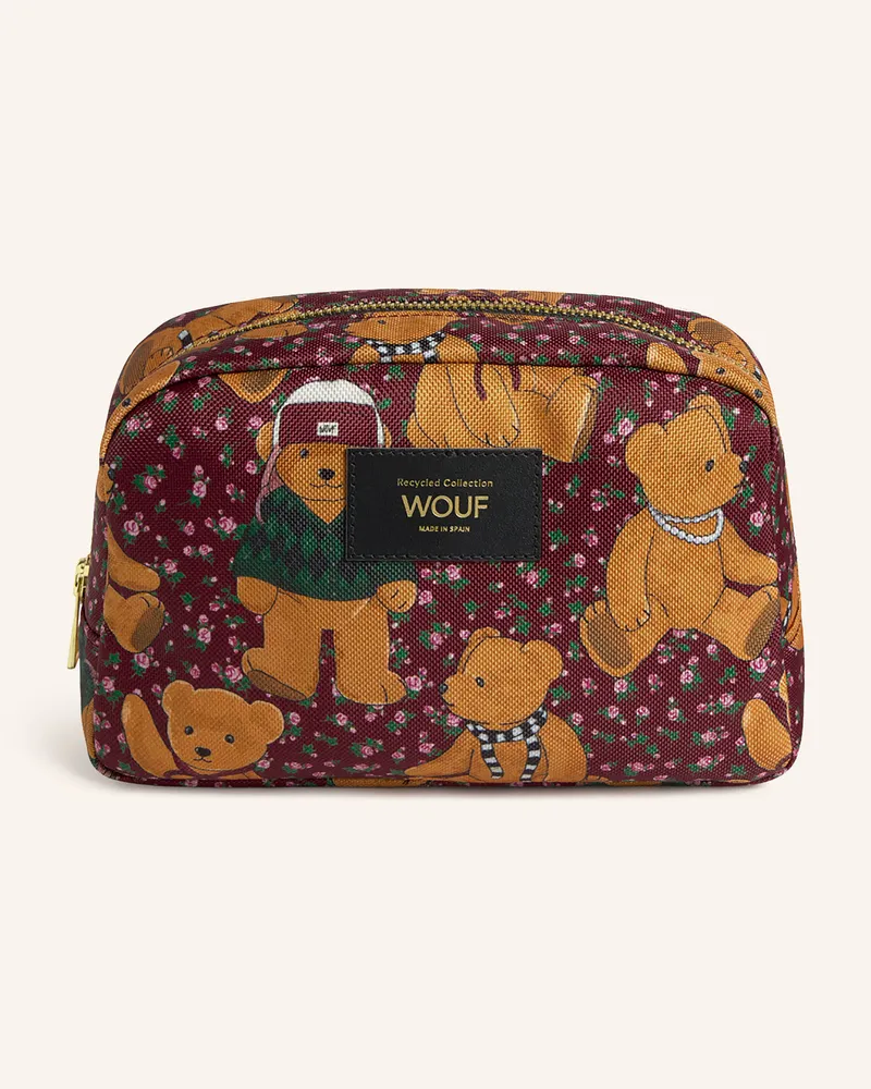 WOUF Kosmetiktasche Cozy rot Dunkelrot