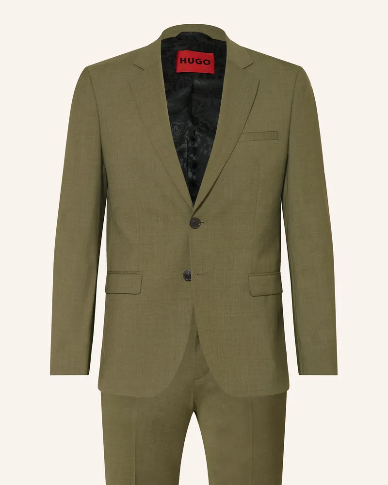 HUGO BOSS Anzug Arti-Hesten Extra Slim Fit schwarz Grün