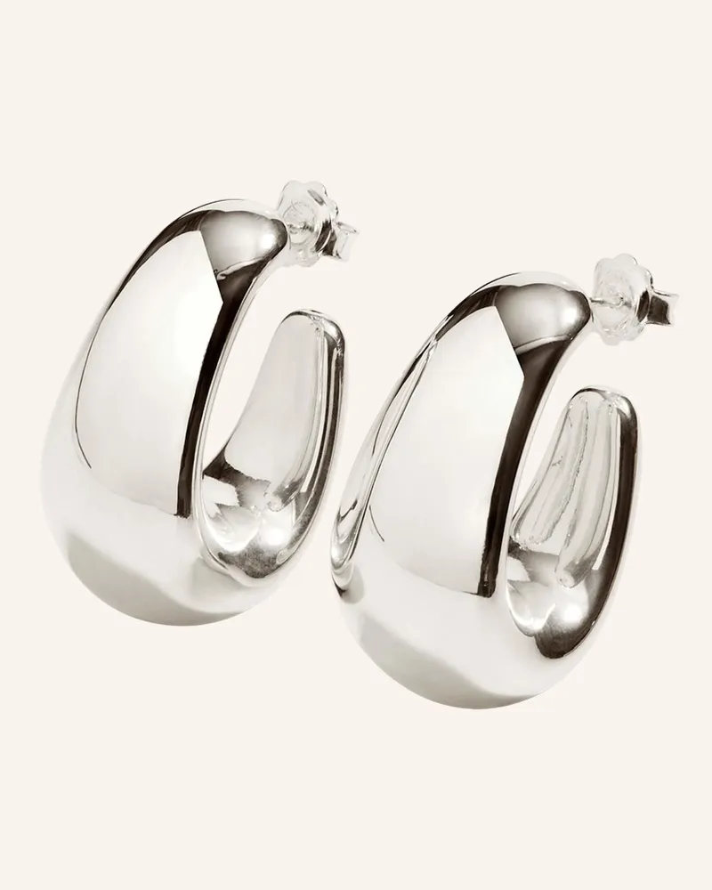 POMPIDOU Ohrringe ELIA OVAL STUD by GLAMBOU Silber