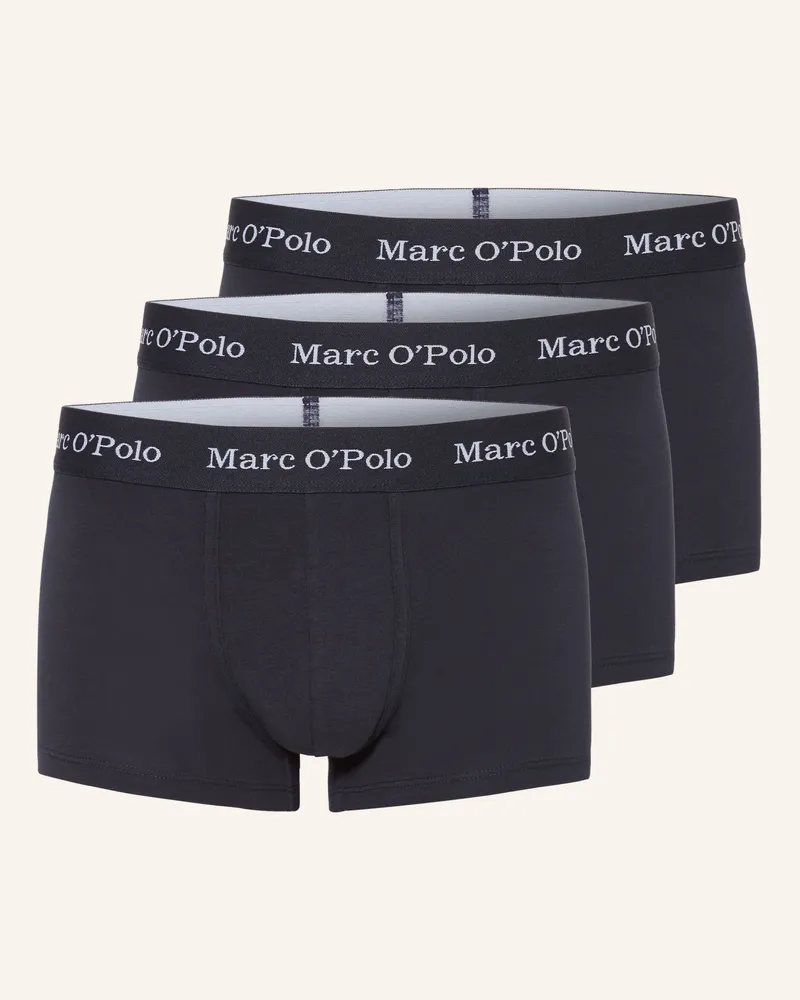 Marc O'Polo 3er-Pack Boxershorts Dunkelblau