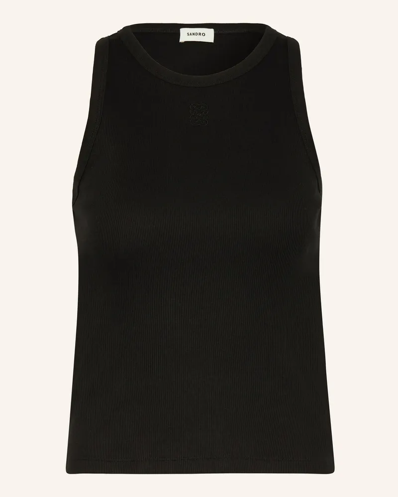 Sandro Top schwarz Schwarz