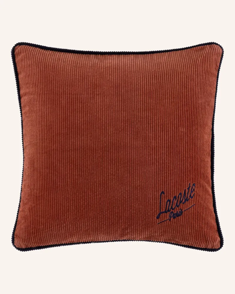 Lacoste Dekokissenhülle Lvelvet orange Dunkelbraun