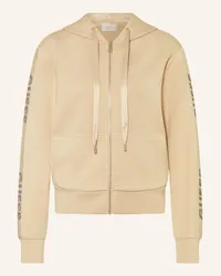 Guess Sweatjacke mit Schmucksteinen Beige