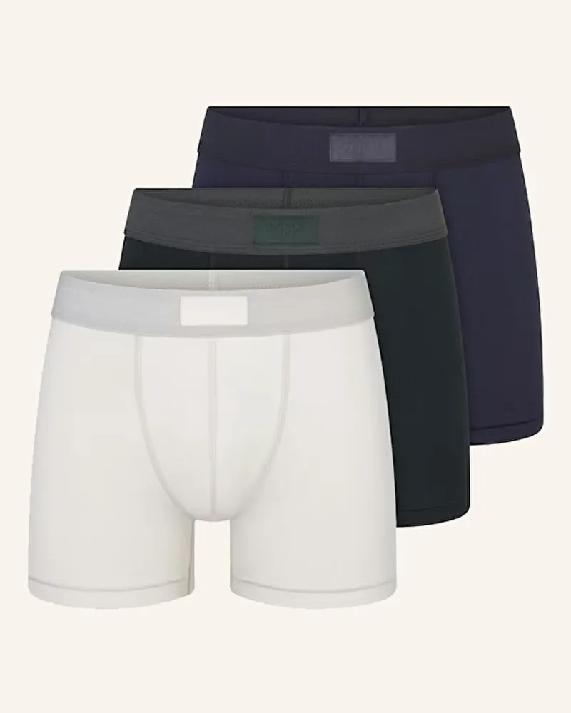 SKIMS 3er-Pack Boxershorts SKIMS COTTON Blue