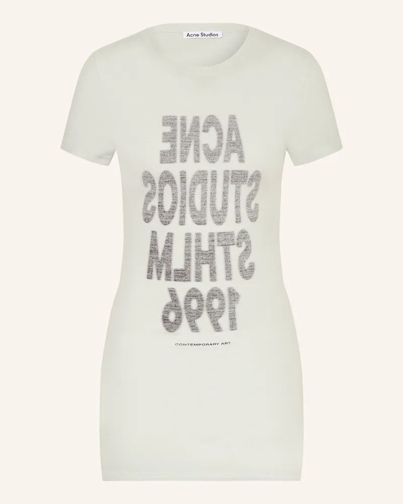 Acne Studios T-Shirt grau Hellgrün