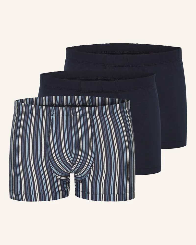 Schiesser 3er-Pack Boxershorts 95/5 Blau
