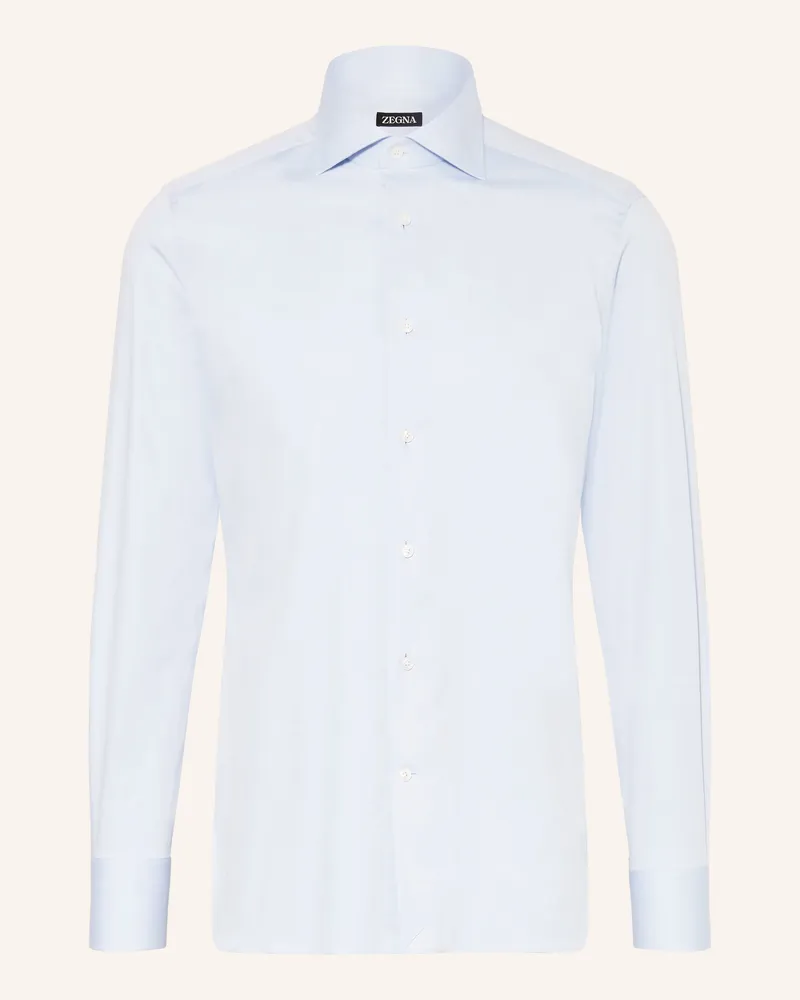 Ermenegildo Zegna Hemd Regular Fit blau Hellblau