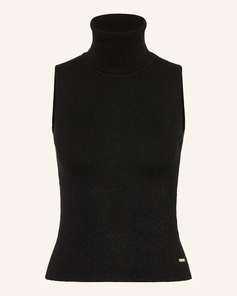 Dsquared2 Stricktop mit Glitzergarn Schwarz