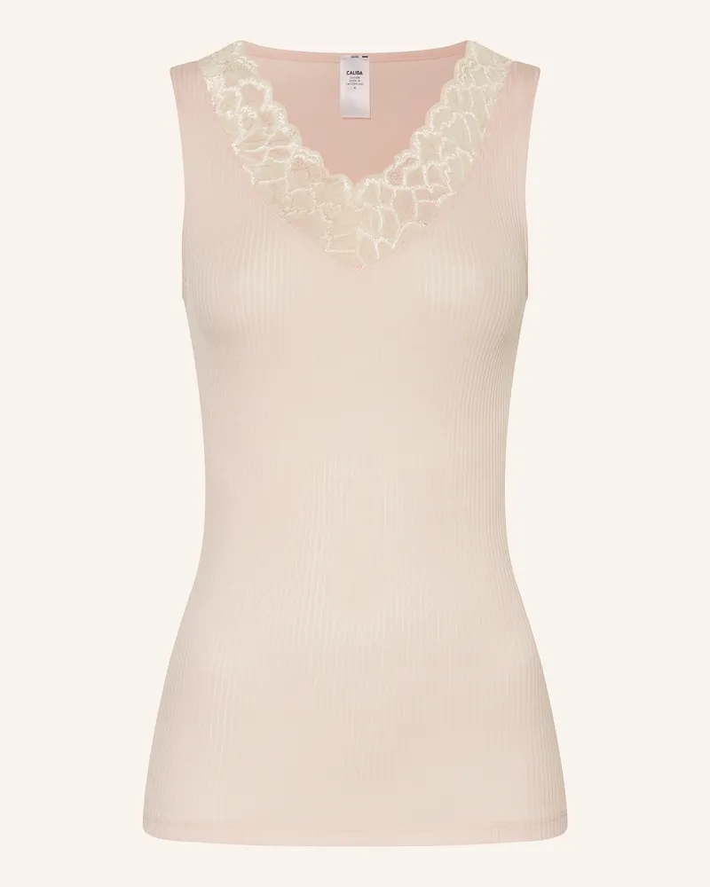 Calida Top SILKY WOOL JOY aus Merinowolle mit Seide Hellrosa