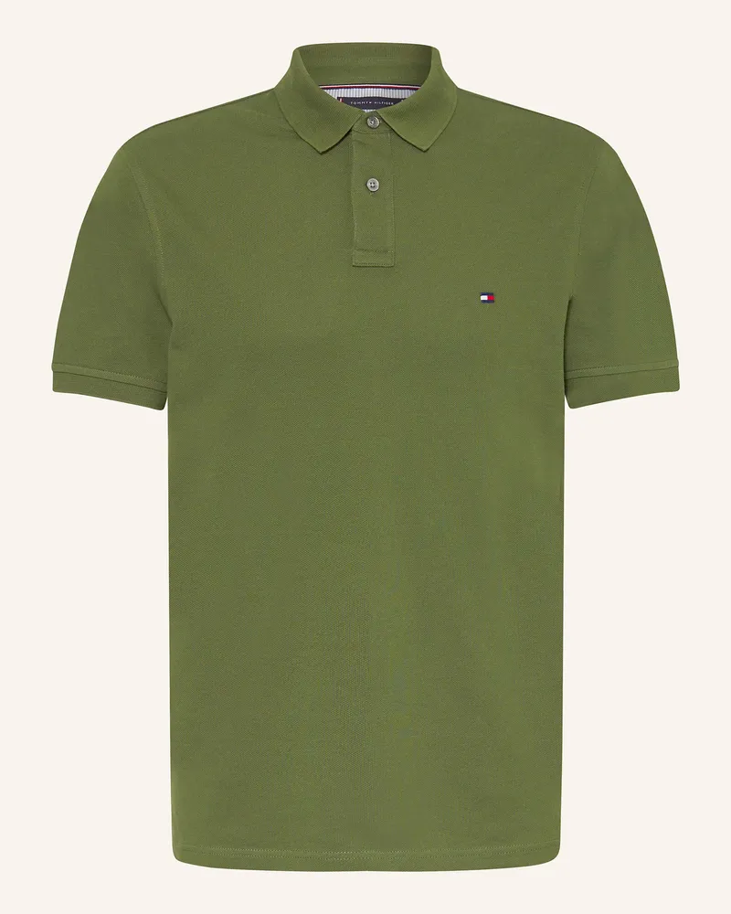 Tommy Hilfiger Piqué-Poloshirt Slim Fit Grün
