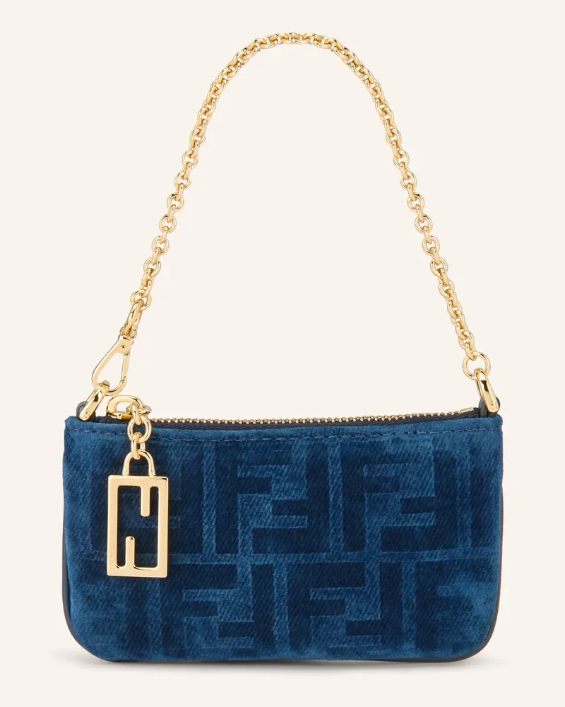 Fendi Clutch blau Dunkelblau
