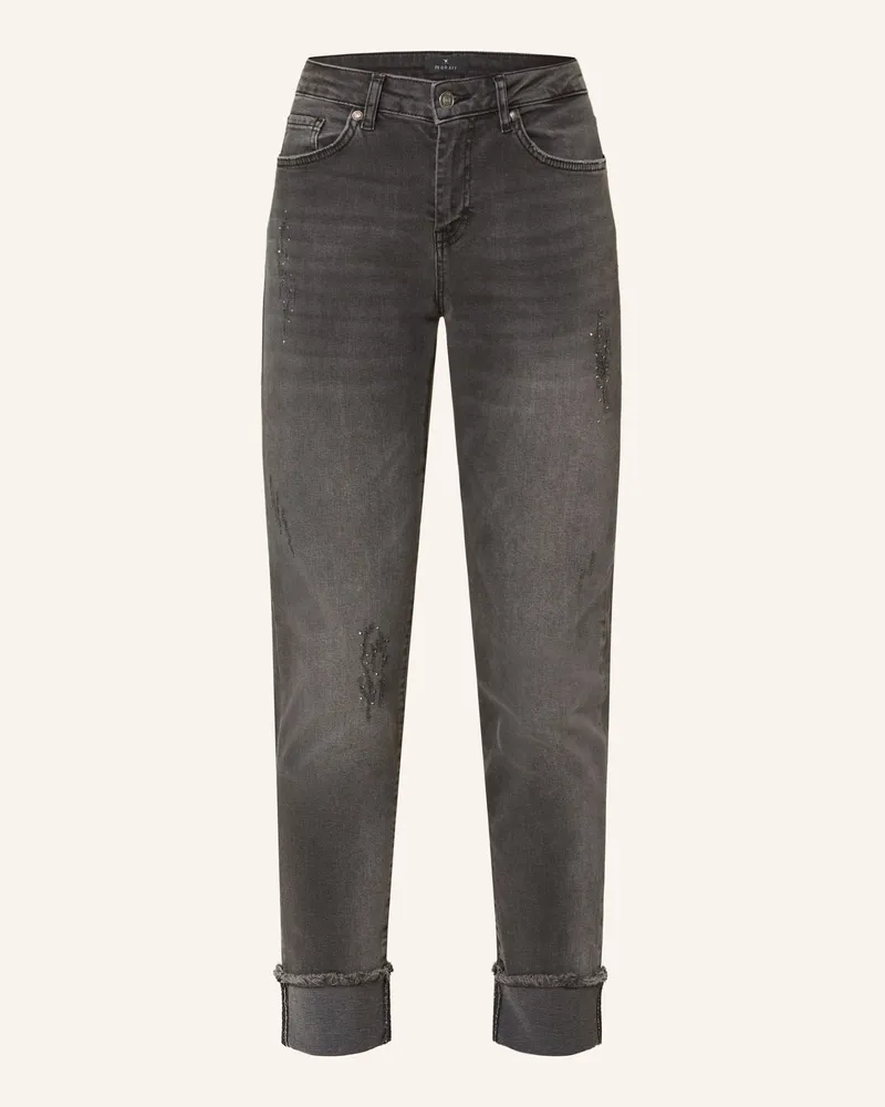 monari Straight Jeans mit Schmucksteinen 885