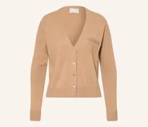 Strickjacke aus Cashmere mit Schmucksteinen