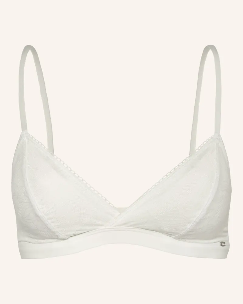 Skiny Triangel-BH EVERY DAY IN MICRO LACE Weiss