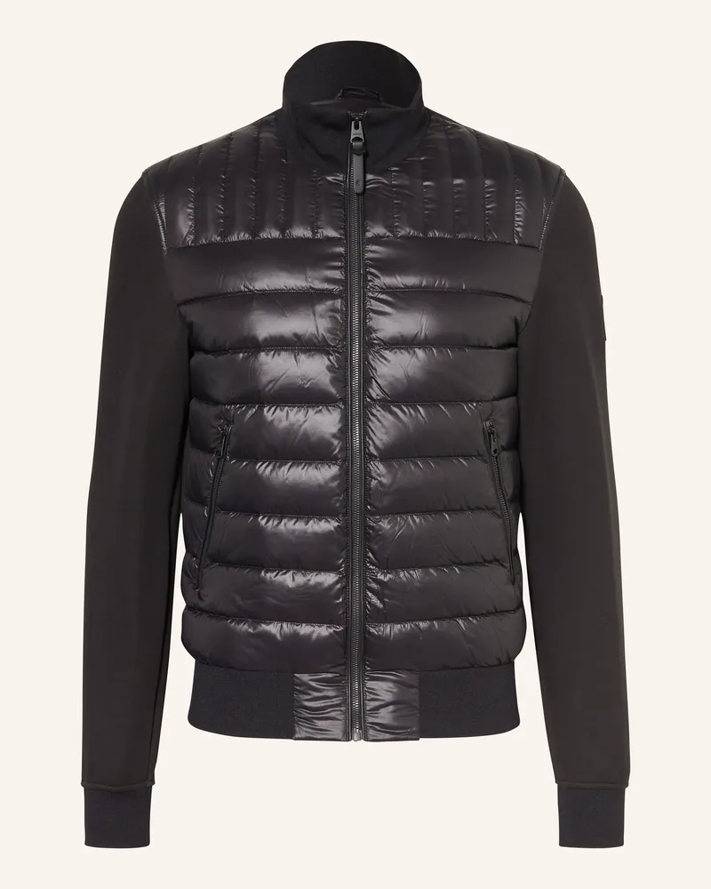 Mackage Daunenjacke COLLIN im Materialmix Schwarz