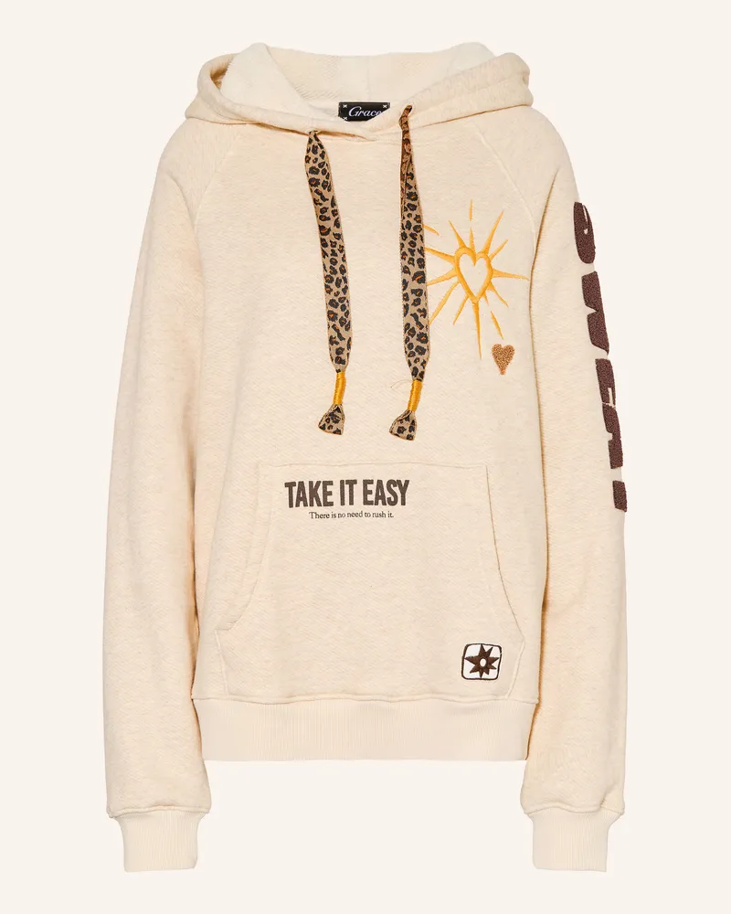Grace Hoodie weiss Creme