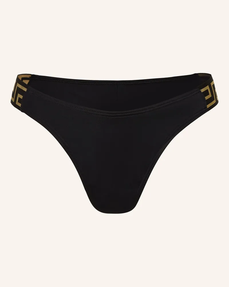 Versace Brazilian-Bikini-Hose Schwarz