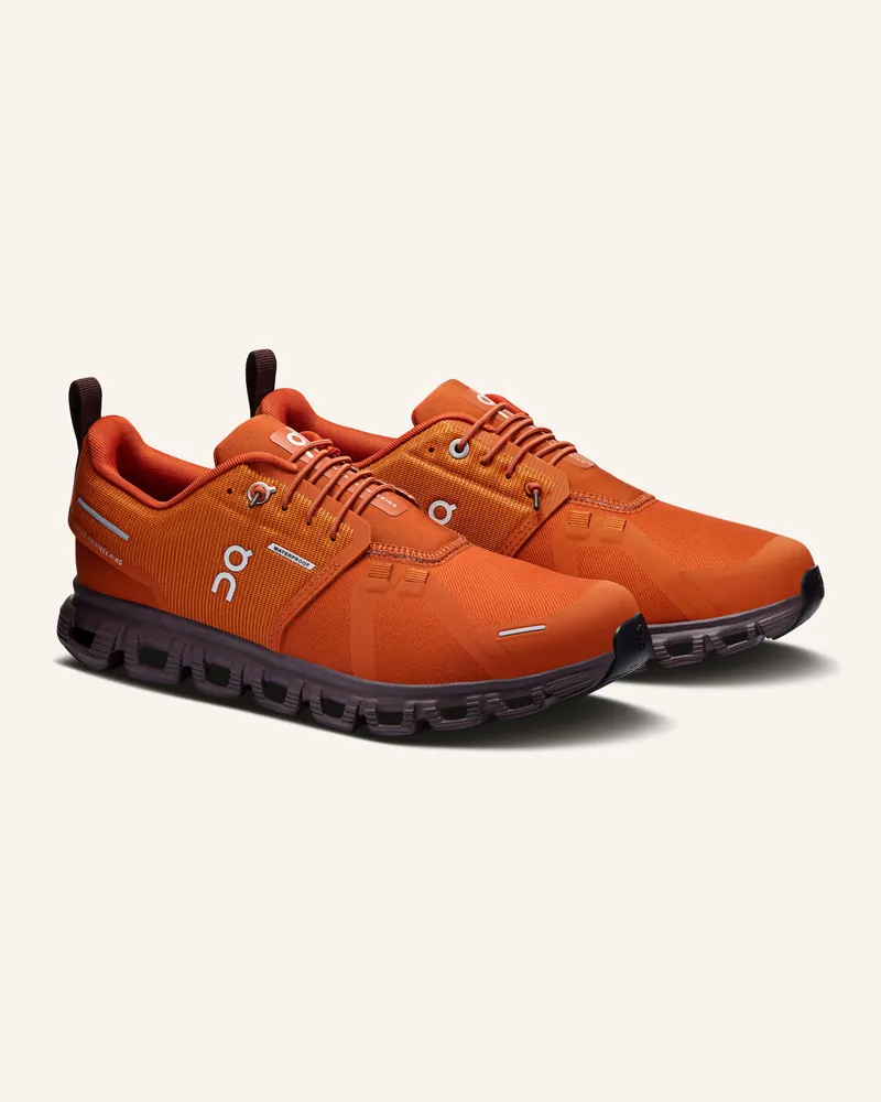 ON Sneaker Cloud 6 Wp braun Dunkelorange