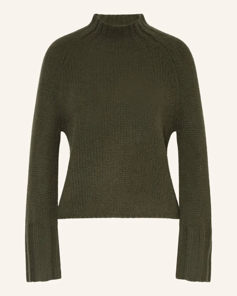 Mrs & HUGS Cashmere-Pullover gruen Oliv