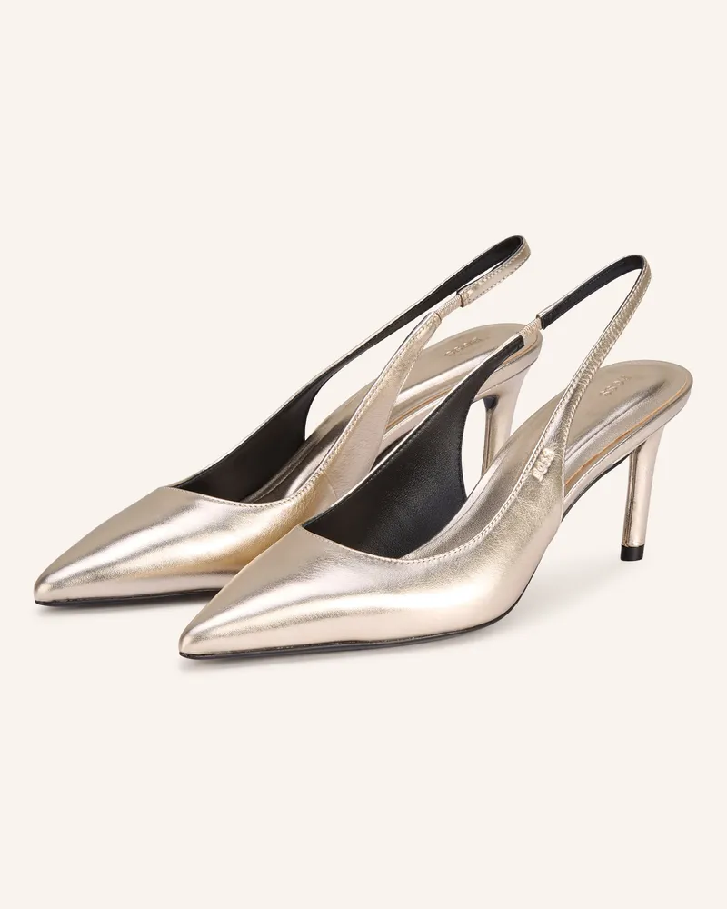 HUGO BOSS Slingpumps GRACEY Gold