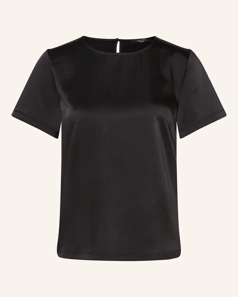 Max Mara Blusenshirt Zona Im Materialmix schwarz Schwarz