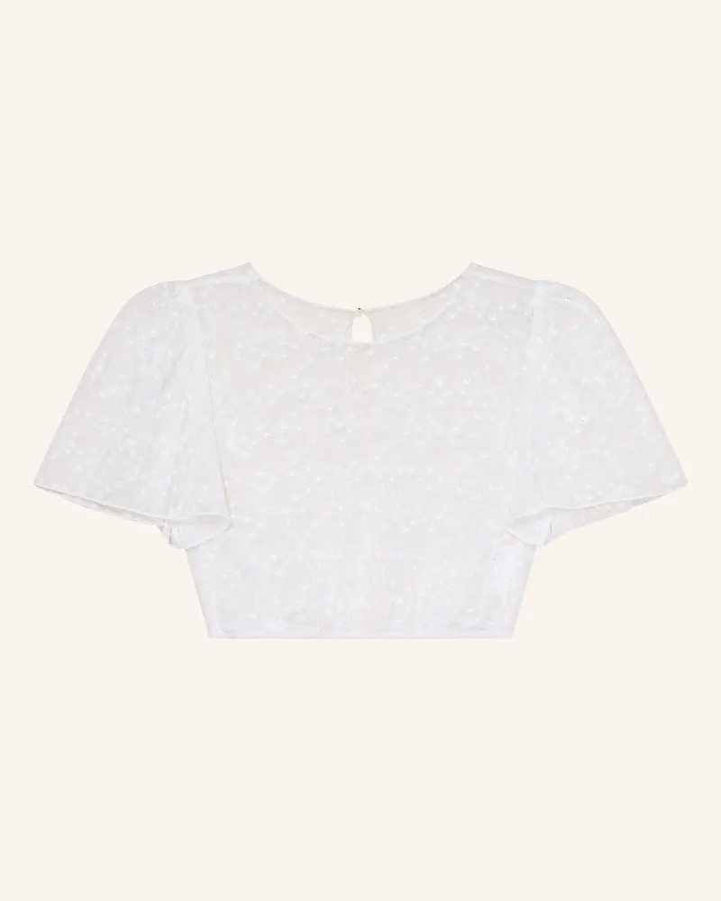 Johann & Johanna Dirndlbluse weiss Weiss