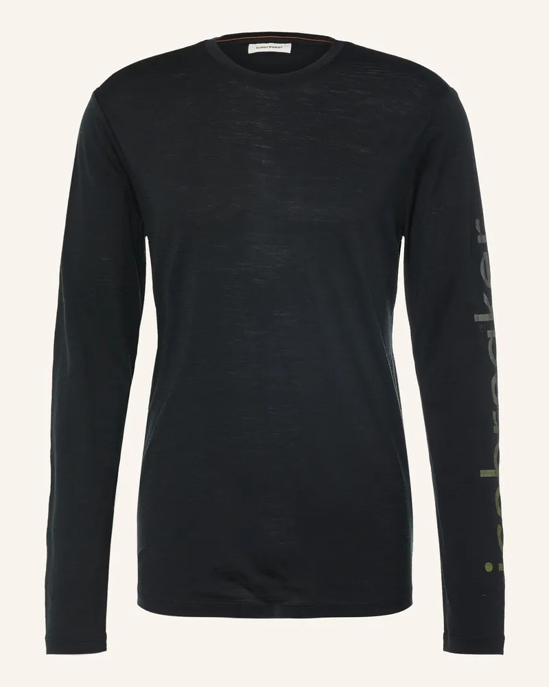 Icebreaker Funktionsshirt Merino 150 Tech Lite Aus Merinowolle schwarz Schwarz