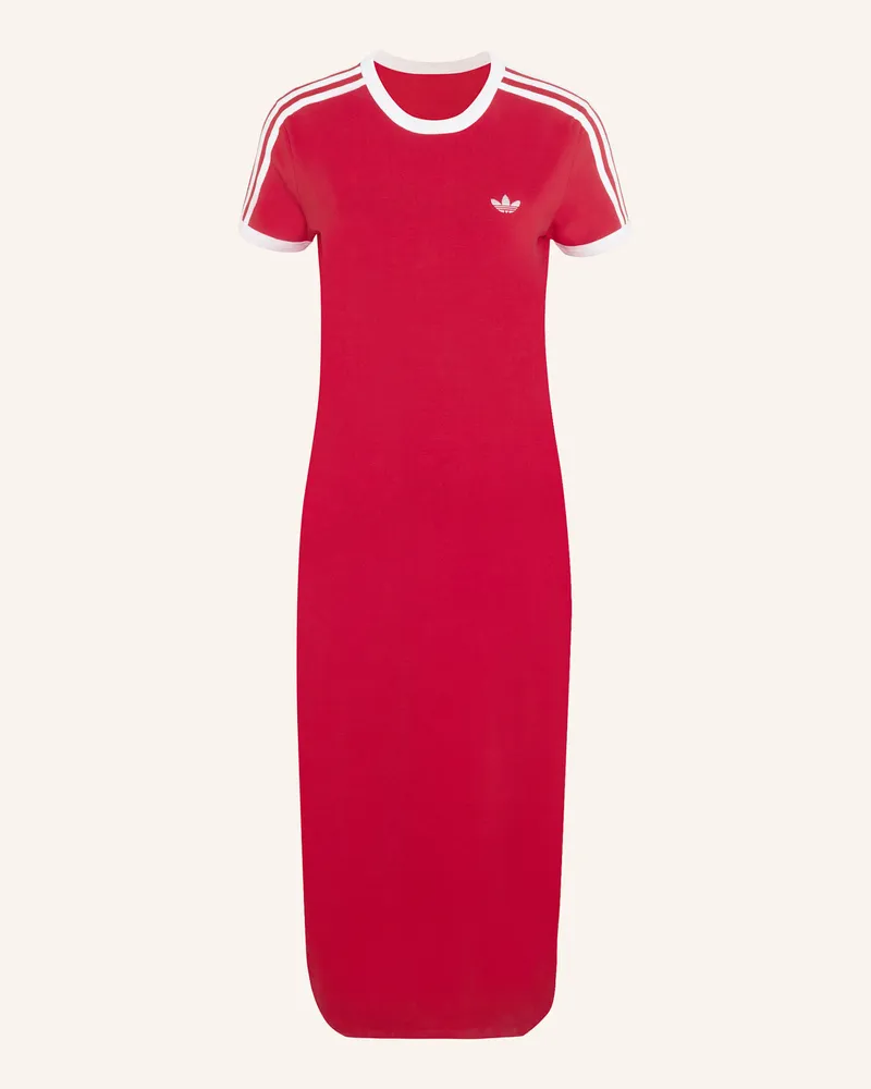 adidas 3-STREIFEN KLEID (SCHMAL Rot