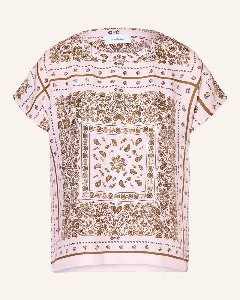 Darling Harbour Blusentop Mit Seide rosa Bandana