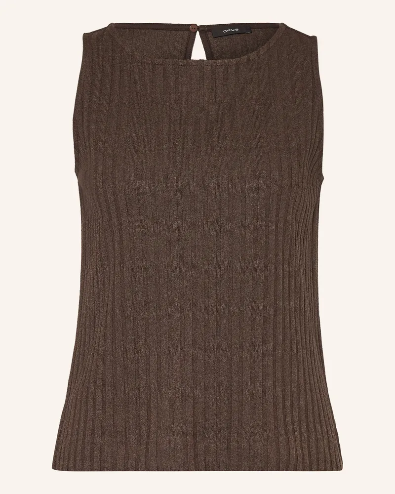 OPUS Stricktop Ipoma Slit braun Dunkelbraun