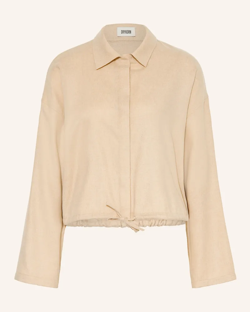 Drykorn Flanellbluse Fionel braun Hellbraun