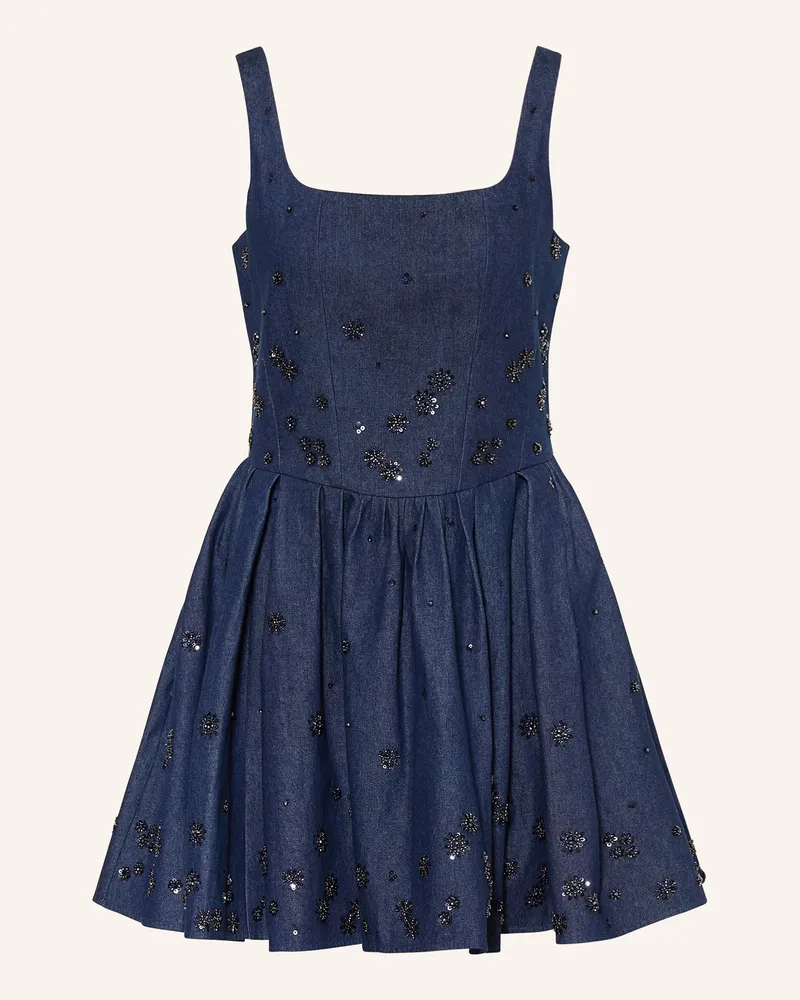 Maje Jeanskleid Mit Pailletten blau Dunkelblau