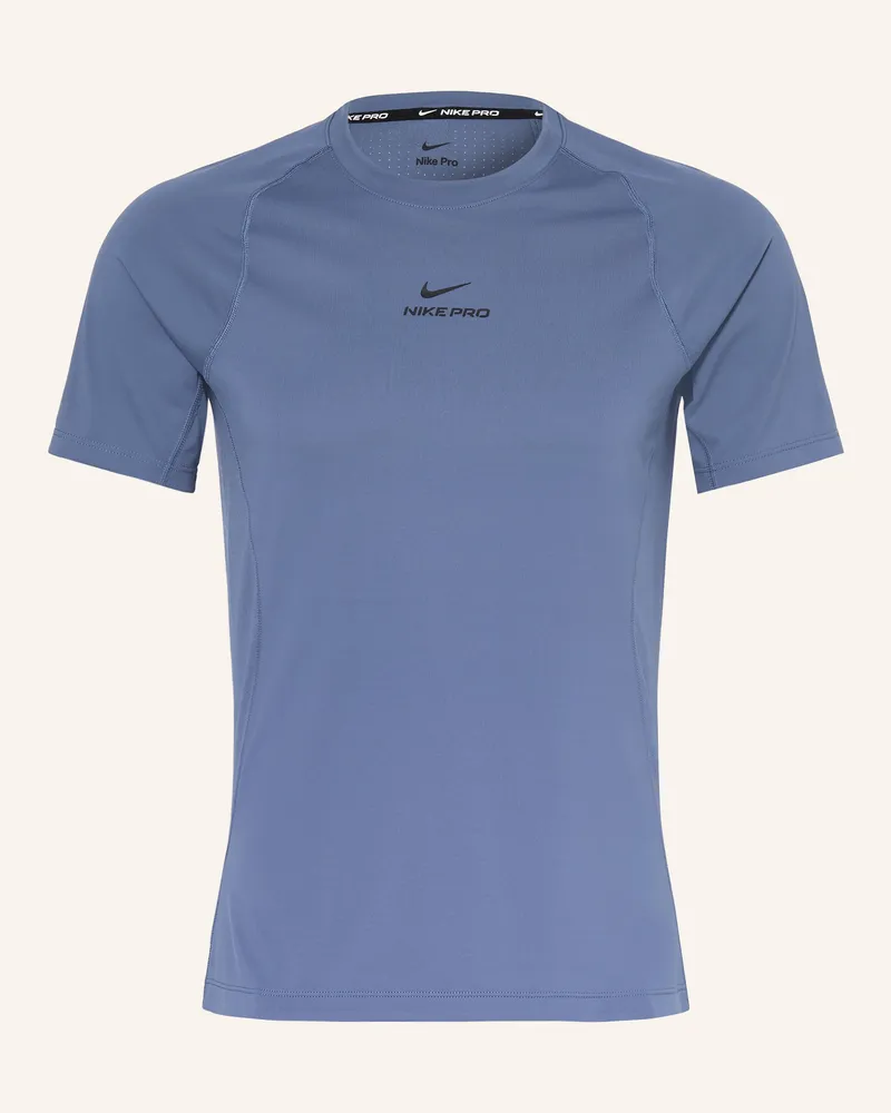 Nike T-Shirt Pro blau Blau