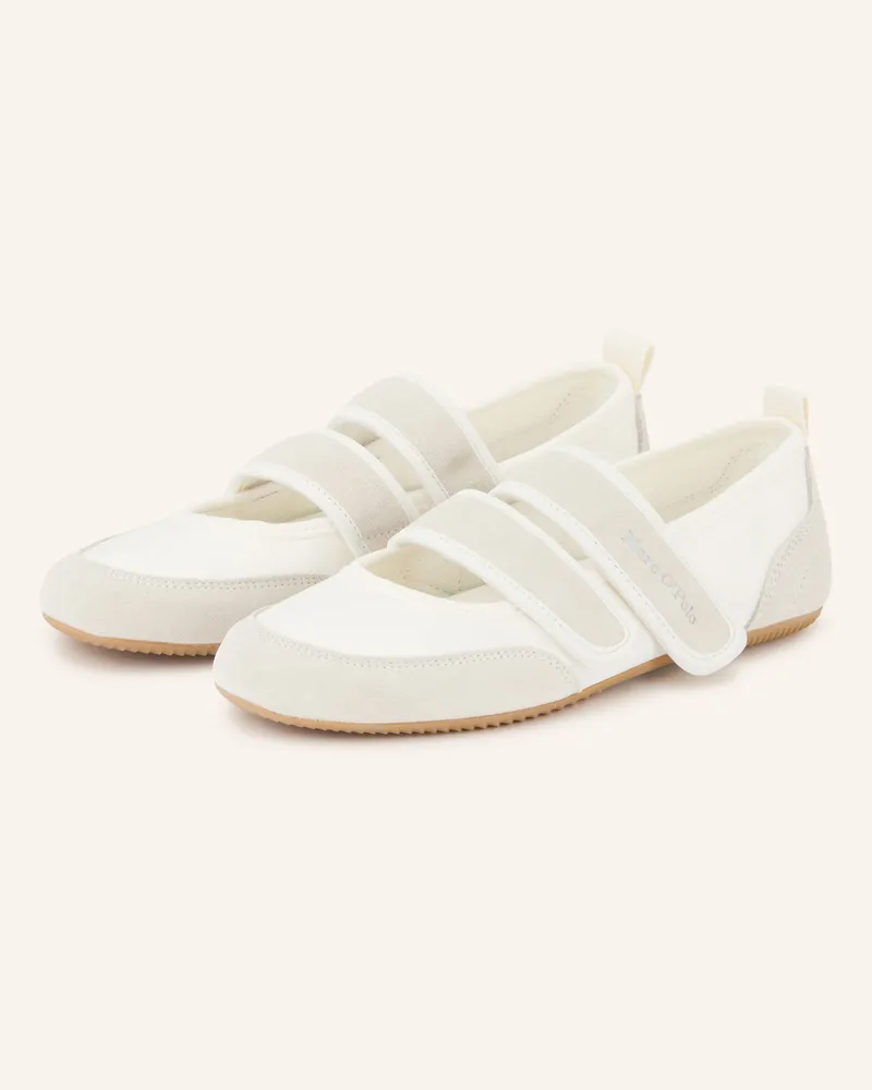 Marc O'Polo Mary-Jane-Ballerinas weiss Ecru