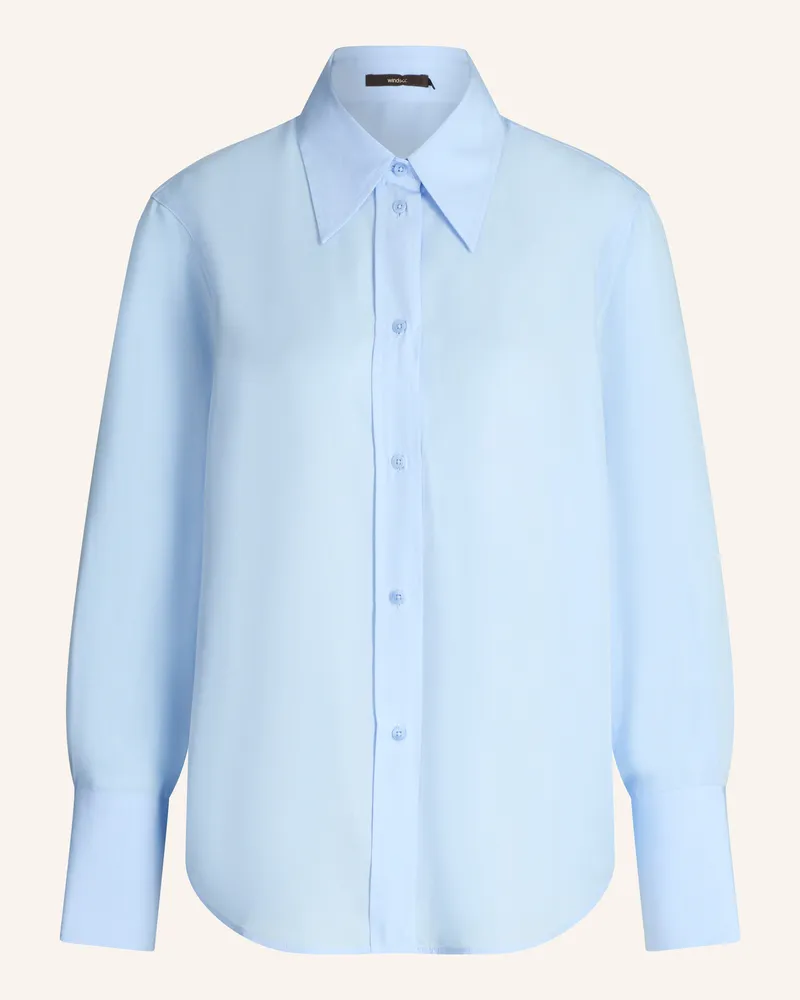 windsor. Bluse blau Hellblau