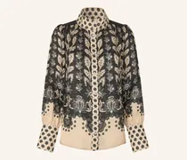 Leinenbluse Amelie schwarz