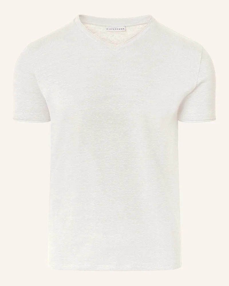 KIEFERMANN T-Shirt Filantio Aus Leinen weiss Ecru