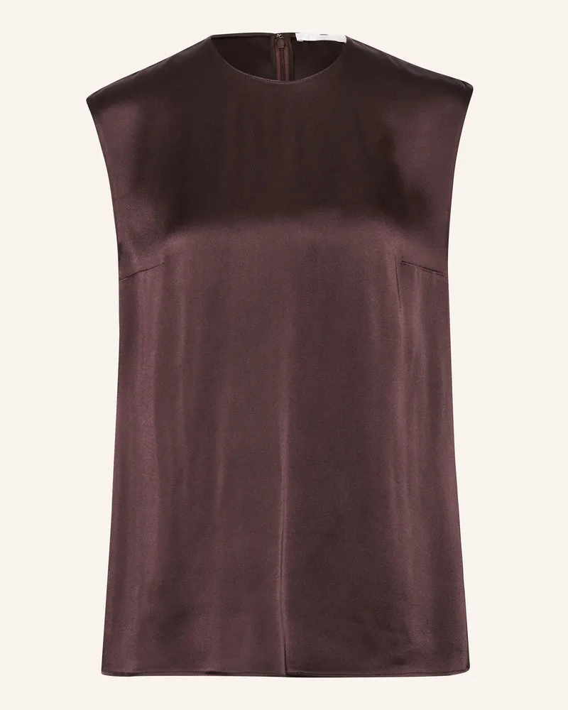 Stella McCartney Satintop Dunkelbraun