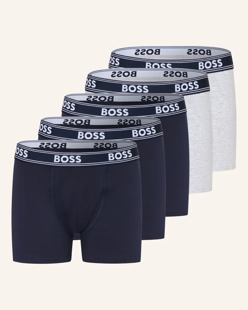 HUGO BOSS 5er-Pack Boxershorts blau Dunkelblau