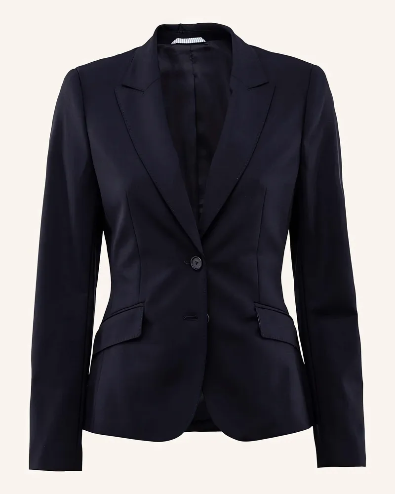 van Laack Mantel Slim Fit blau Dunkelblau