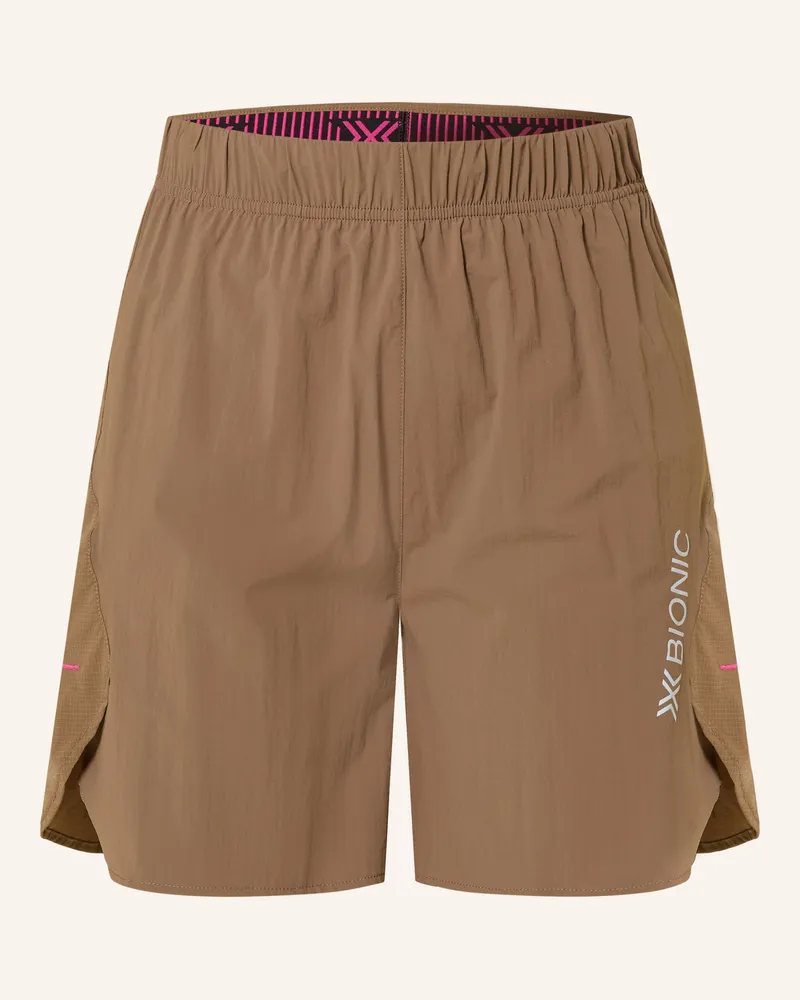 X-Bionic Laufshorts Corefusion beige Braun