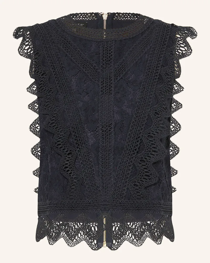 Apart Blusentop aus Spitze Dunkelblau