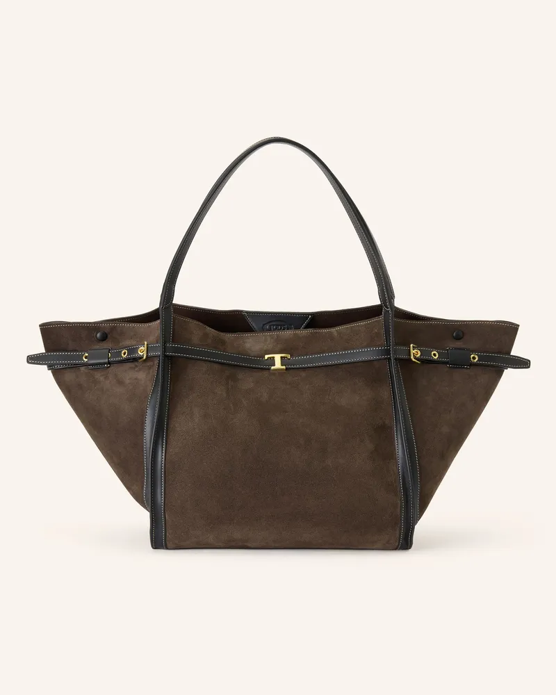 TOD'S Shopper T Signature Medium braun Dunkelbraun