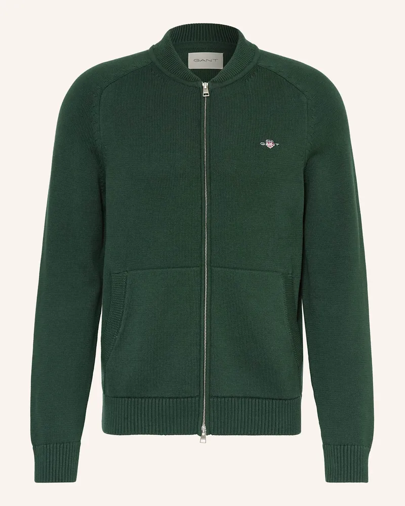 Gant Strickjacke Dunkelgrün