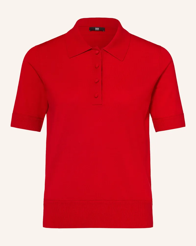 Riani Strick-Poloshirt Aus Merinowolle rot Rot
