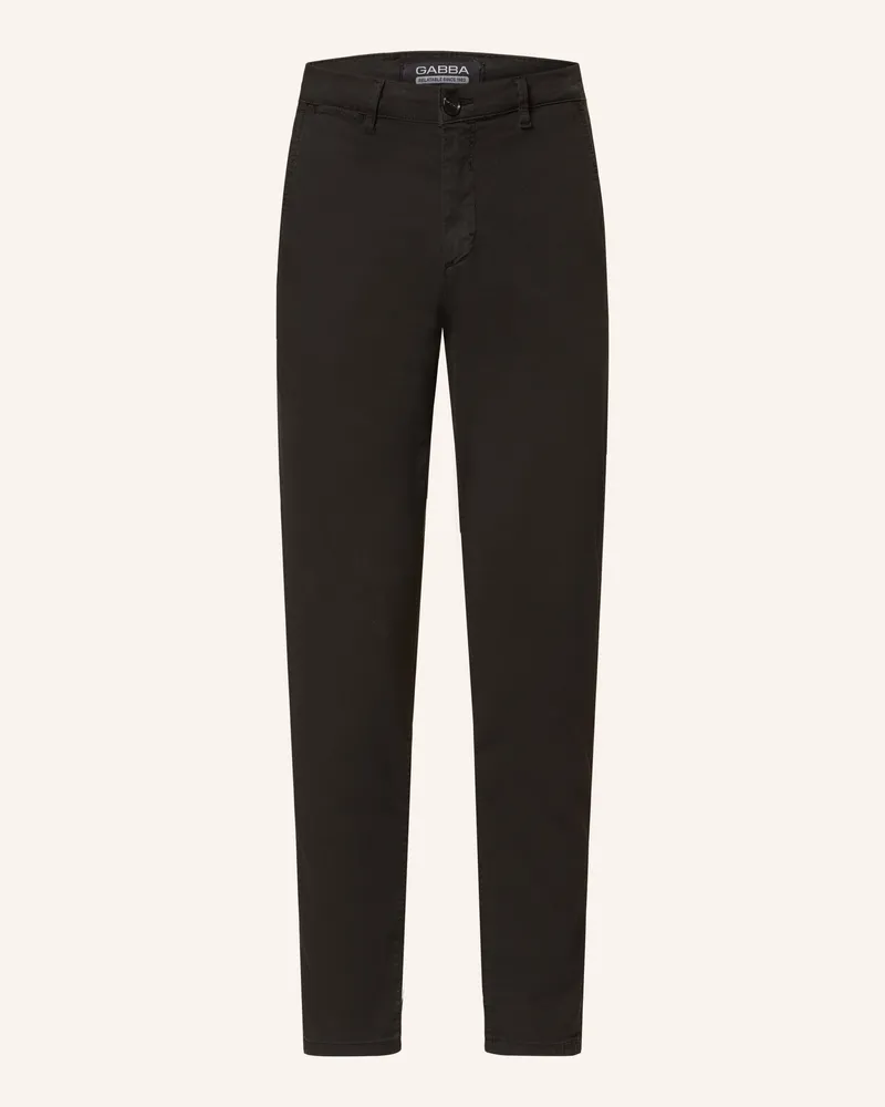 GABBA Chino PAUL K3280 DALE Regular Fit Schwarz