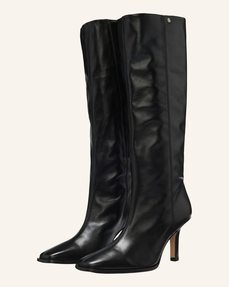 HUGO BOSS Boots Anyah_Haboot80_Lt schwarz Schwarz