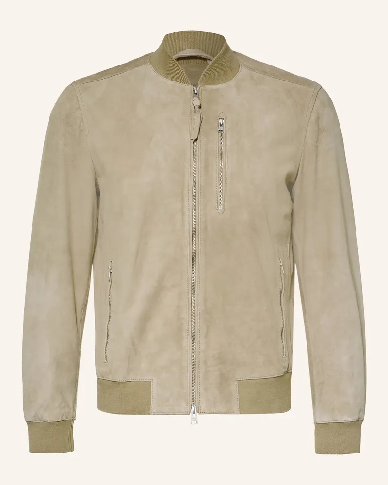 AllSaints Lederjacke Kemble braun Hellbraun