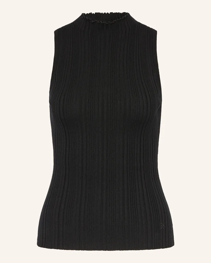 HUGO BOSS Stricktop SAREPILK Schwarz